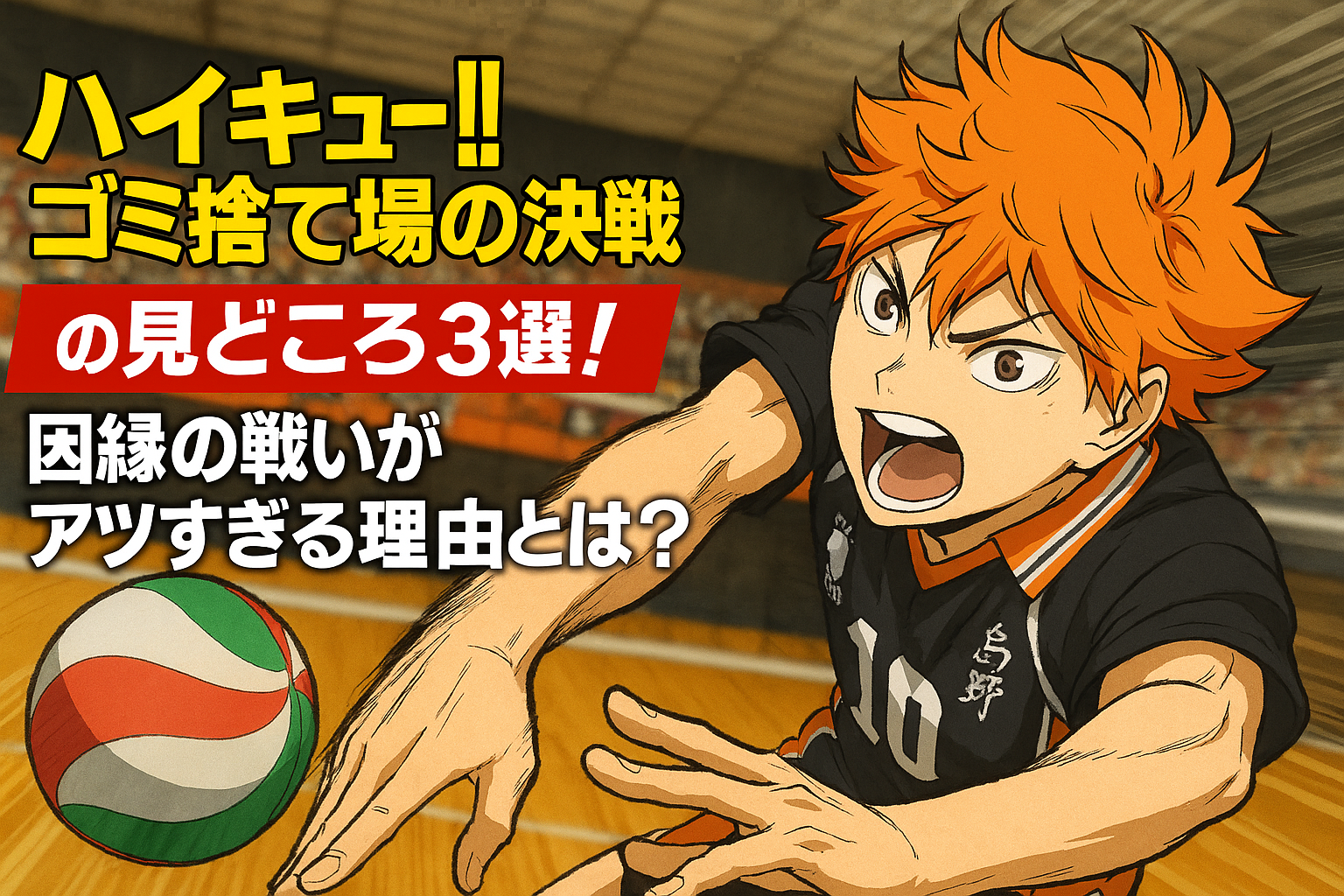 ハイキュー!! ゴミ捨て場の決戦の見どころ3選！アツすぎる理由を徹底解説